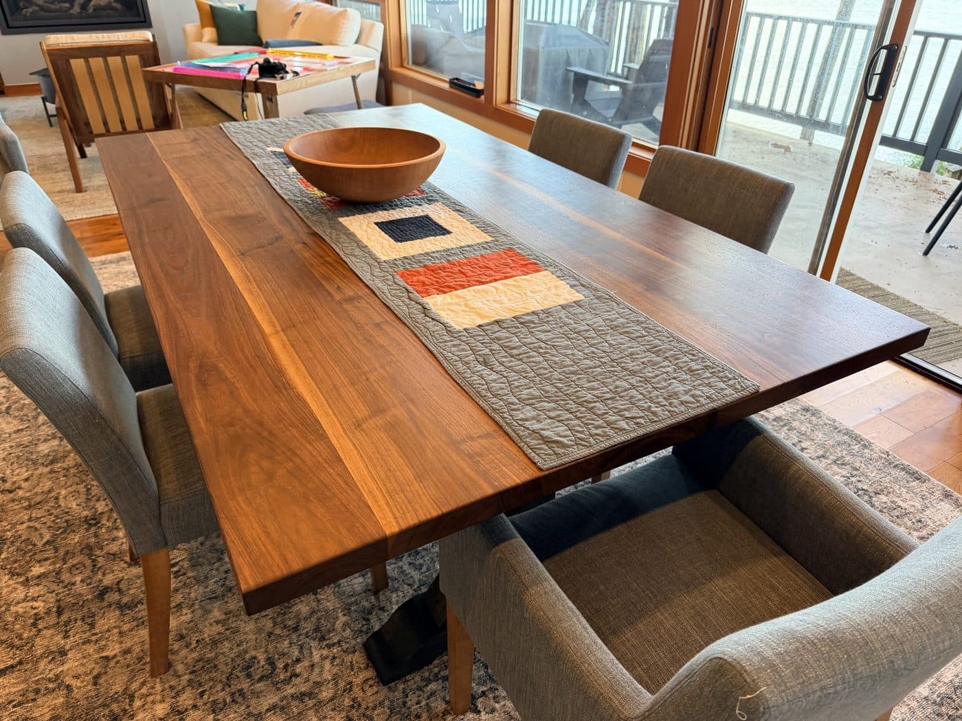 Walnut Trestle Dining Table
