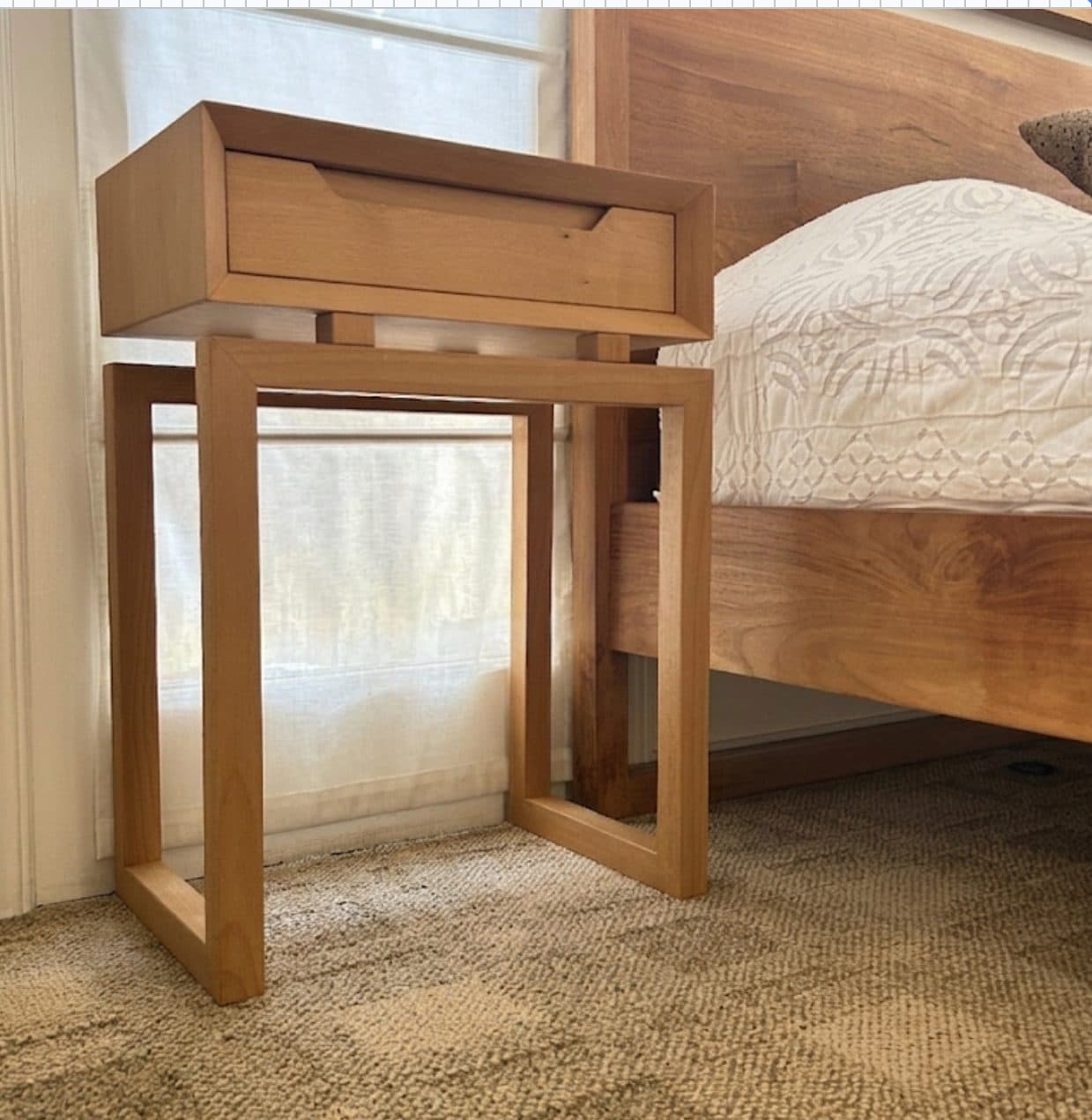 Modern Nightstand with Single Drawer
