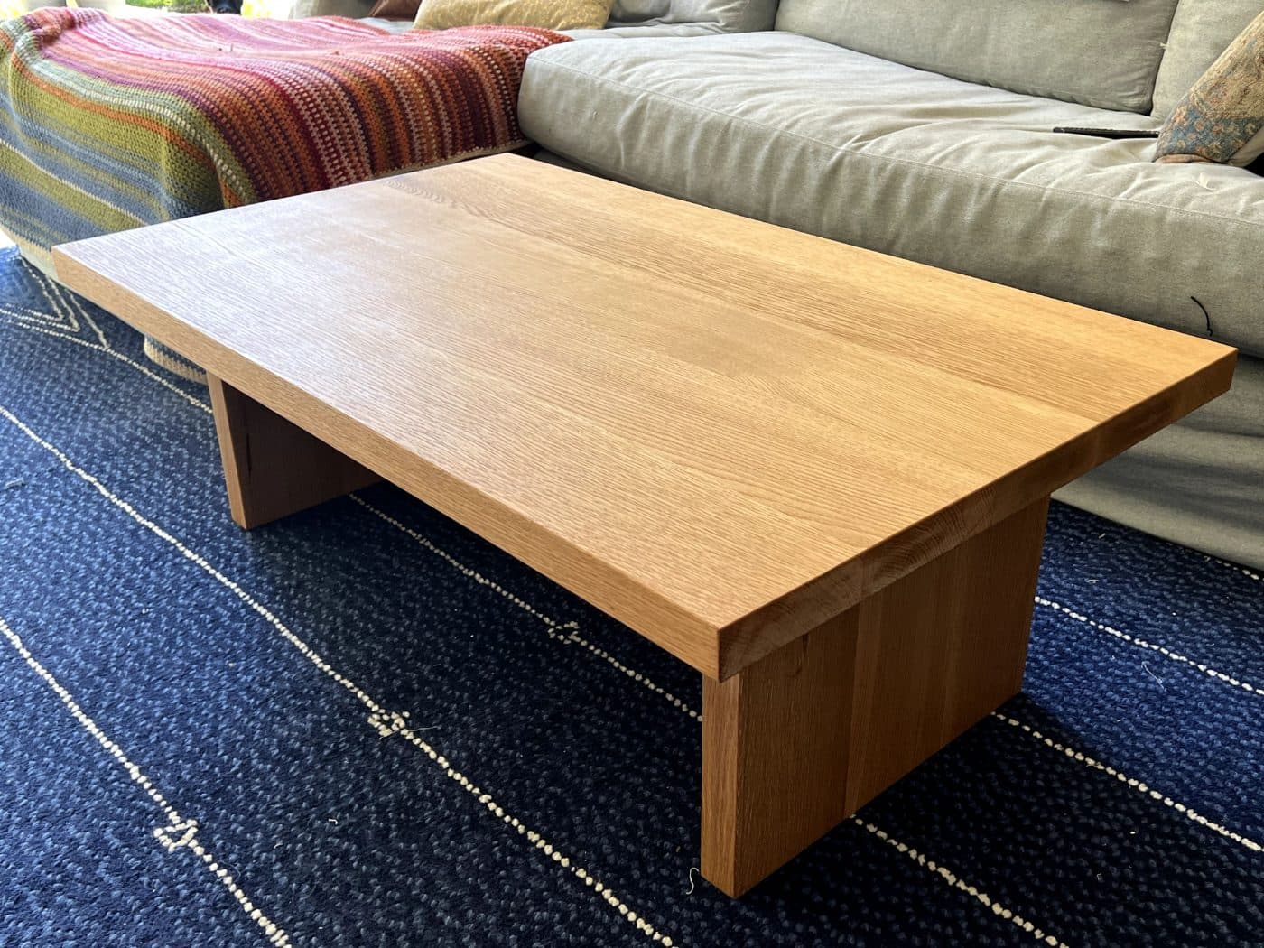 Minimalist White Oak Coffee Table