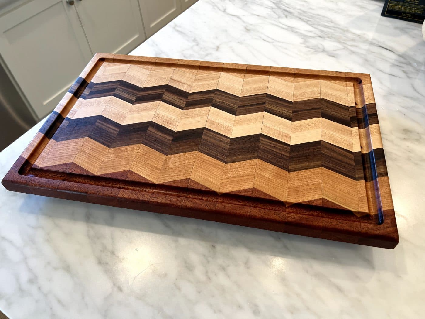 Chevron End-Grain Cutting Board